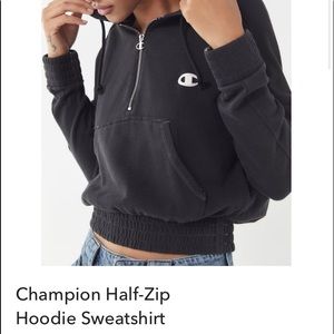 Champion quarter zip in green